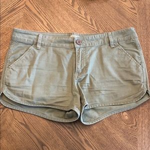 RVCA olive green shorts size 31